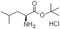 L-亮氨酸叔丁酯盐酸盐分子结构 (CAS 2748-02-9)