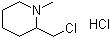 结构式 CAS# 27483-92-7, 2-氯甲基-1-甲基哌啶盐酸盐