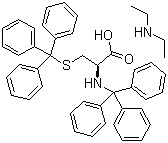 二乙基胺 N-三苯甲基-3-(三苯甲硫基)-L-丙氨酸盐分子结构 (CAS 27486-88-0)
