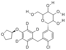 Empagliflozin-D4 molecular structure (CAS 2749293-95-4)