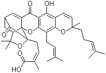 Gambogic acid molecular structure (CAS 2752-65-0)