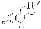 6alpha-羟基-炔雌醇分子结构 (CAS 27521-34-2)