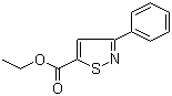 3-苯基-5-异噻唑羧酸乙酯分子结构 (CAS 27545-57-9)