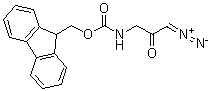 (3-Diazo-2-oxopropyl)carbamic acid 9H-fluoren-9-ylmethyl ester molecular structure (CAS 275816-73-4)