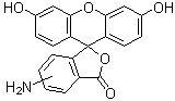5(6)-氨基荧光素分子结构 (CAS 27599-63-9)