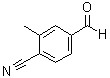 4-甲酰基-2-甲基苯甲腈分子结构 (CAS 27613-35-0)