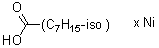 Nickel isooctanoate molecular structure (CAS 27637-46-3)