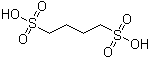 1,4-丁烷二磺酸分子结构 (CAS 27665-39-0)