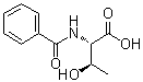 N-苯甲酰基-L-苏氨酸分子结构 (CAS 27696-01-1)