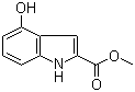4-羟基-1H-吲哚-2-甲酸甲酯分子结构 (CAS 27748-08-9)