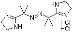 2,2'-偶氮二[2-(咪唑啉-2-基)丙烷]二盐酸盐分子结构 (CAS 27776-21-2)