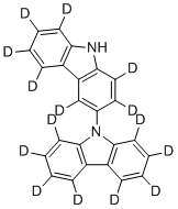 1,1',2,2',3',4,4',5,5',6,6',7,7',8,8'-十五氘代-9H-3,9'-联咔唑分子结构 (CAS 2778147-33-2)