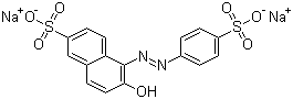 食品黄 3分子结构 (CAS 2783-94-0)