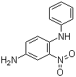 2-硝基-4-氨基二苯胺分子结构 (CAS 2784-89-6)