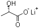 L-乳酸锂分子结构 (CAS 27848-80-2)