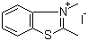 2,3-二甲基苯并噻唑鎓碘化物分子结构 (CAS 2785-06-0)