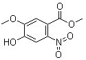 4-羟基-5-甲氧基-2-硝基苯甲酸甲酯分子结构 (CAS 27883-60-9)
