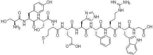 (1-10)-促肾上腺皮质激素分子结构 (CAS 2791-05-1)