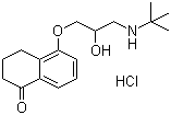 盐酸左布诺洛尔分子结构 (CAS 27912-14-7)