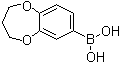 (3,4-二氢-2H-苯并[b][1,4]二氧杂卓-7-基)硼酸分子结构 (CAS 279261-89-1)