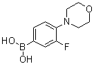 (3-氟-4-吗啉基苯基)硼酸分子结构 (CAS 279262-09-8)
