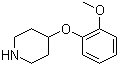 4-(2-甲氧基苯氧基)哌啶分子结构 (CAS 28033-32-1)