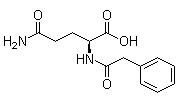 N2-(2-苯乙酰基)-L-谷氨酰胺分子结构 (CAS 28047-15-6)