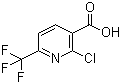 2-氯-6-三氟甲基烟酸分子结构 (CAS 280566-45-2)