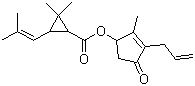 右旋反式烯丙菊酯分子结构 (CAS 28057-48-9)