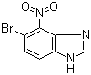 5-Bromo-4-nitro-1H-benzimidazole molecular structure (CAS 281190-51-0)