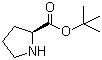 L-脯氨酸叔丁酯分子结构 (CAS 2812-46-6)