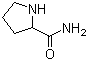 DL-脯氨酰胺分子结构 (CAS 2812-47-7)