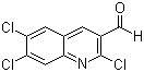 2,6,7-三氯-3-喹啉甲醛分子结构 (CAS 281208-97-7)