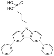 (4-(3,6-二苯基-9H-咔唑-9-基)丁基)膦酸分子结构 (CAS 2814500-04-2)