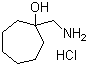 1-氨基甲基环庚醇盐酸盐分子结构 (CAS 2815-39-6)