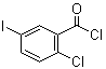 5-碘-2-氯苯甲酰氯分子结构 (CAS 281652-58-2)