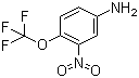 3-硝基-4-(三氟甲氧基)苯胺分子结构 (CAS 2822-50-6)