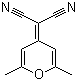 2,6-二甲基-4-吡喃亚基丙二腈分子结构 (CAS 28286-88-6)
