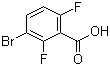 3-溴-2,6-二氟苯甲酸分子结构 (CAS 28314-81-0)