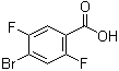 4-溴-2,5-二氟苯甲酸分子结构 (CAS 28314-82-1)