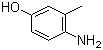 4-氨基-3-甲基苯酚分子结构 (CAS 2835-99-6)