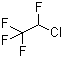 1,1,1,2-四氟-2-氯乙烷分子结构 (CAS 2837-89-0)