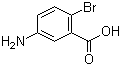 5-氨基-2-溴苯甲酸分子结构 (CAS 2840-02-0)