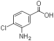 3-氨基-4-氯苯甲酸分子结构 (CAS 2840-28-0)