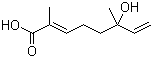 6-羟基-2,6-二甲基-2,7-辛二烯酸分子结构 (CAS 28420-25-9)