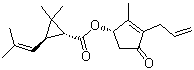 烯丙菊酯分子结构 (CAS 28434-00-6)
