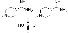 4-甲基哌嗪-1-甲脒半硫酸盐分子结构 (CAS 28457-20-7)