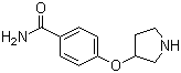 4-(吡咯烷-3-氧基)苯甲酰胺分子结构 (CAS 28490-66-6)