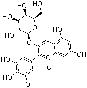 氯化花翠素半乳糖苷分子结构 (CAS 28500-00-7)