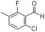 6-氯-2-氟-3-甲基苯甲醛分子结构 (CAS 286474-59-7)